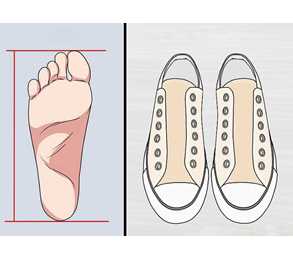 انتخاب سایز مناسب کفش